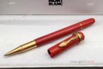 Mont Blanc Snake Pen Heritage Rouge et Noir Red & Gold Rollerball Pen Replica Pens